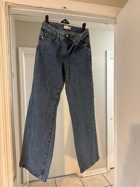 PacSun Wide-Leg Women's Jeans in Medium Blue Wash